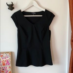 The limited black peplum top, size xs